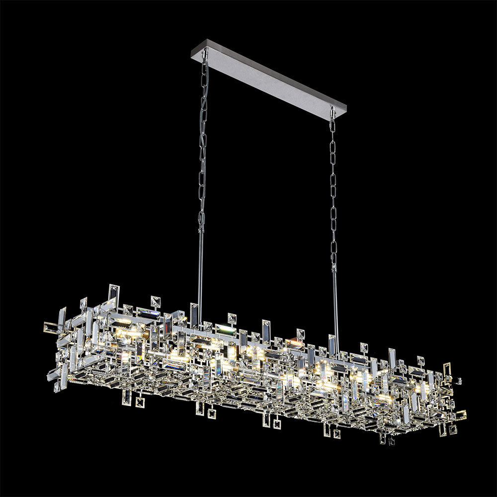 Montercarlo 12 Light Long Pendant Chrome - MONTECARLO-12 LONG
