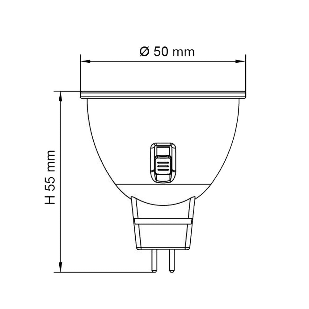 LED MR16 5W 12V AC/DC Globe Tri-Colour - MR16/5W/TC