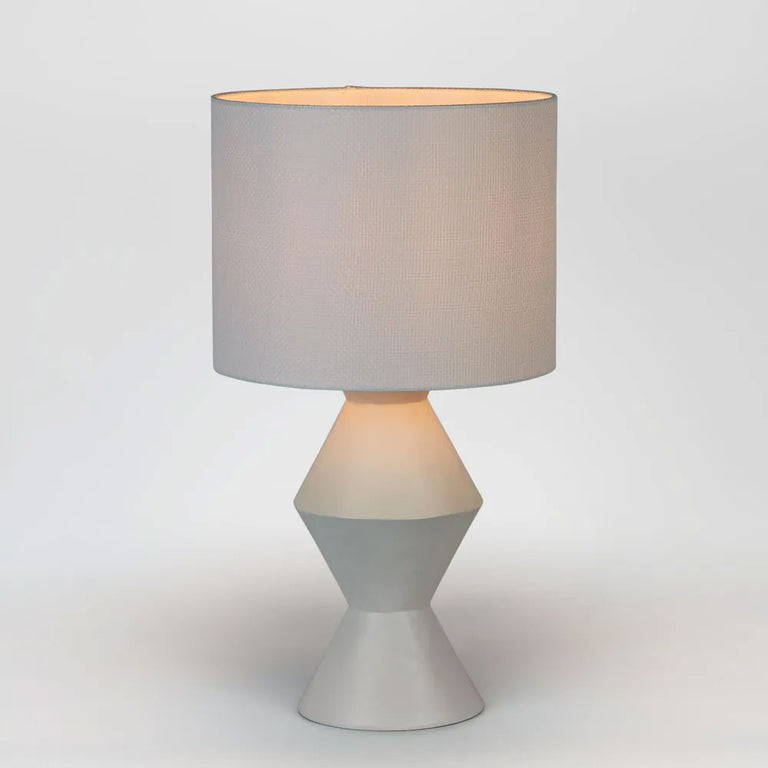 Aldo Chunky Table Lamp White With Shade - MRDLMP0016