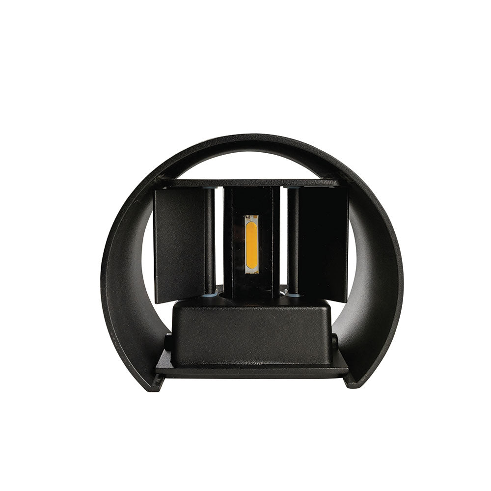 Nico 6 Watt Exterior LED Wall Light Black / Warm White - MXD8406BLK