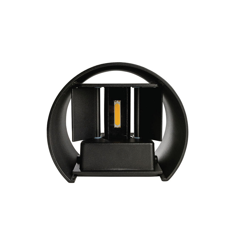 Nico 6 Watt Exterior LED Wall Light Black / Warm White - MXD8406BLK