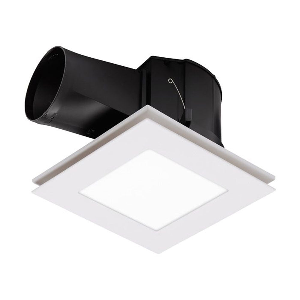 Flow Small Square Exhaust Fan with Light / Tri-Colour - MXFLFS25W