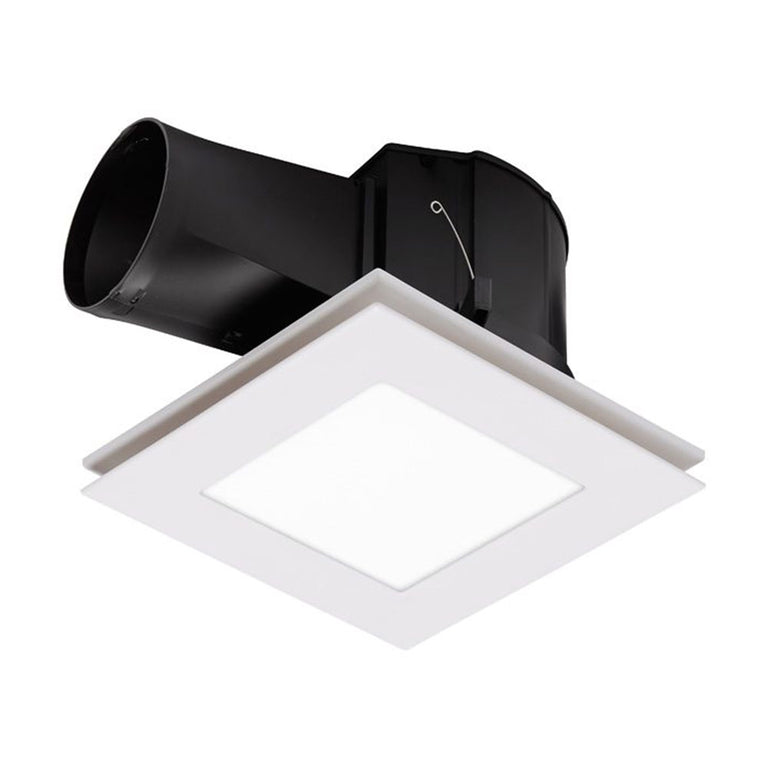 Flow Small Square Exhaust Fan with Light / Tri-Colour - MXFLFS25W