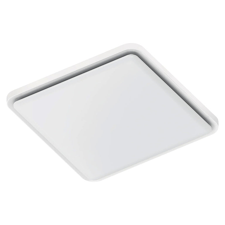 Saturn Large Square Bathroom Exhaust Fan With Flex & Plug - MXFSS25W