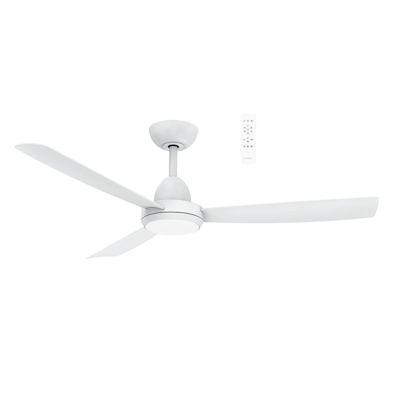 Zorro 48" DC Ceiling Fan With Remote Control + LED Light White - MZDC1233W