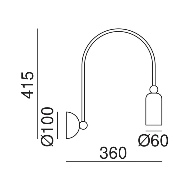 Madame Wall Light Natural Brass - 288.10.ON
