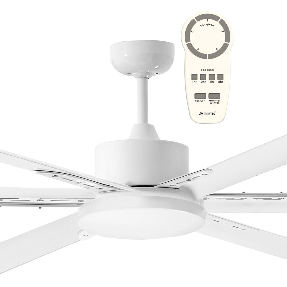 Albatross 84" DC Ceiling Fan White - MAFMWR + MAF210W