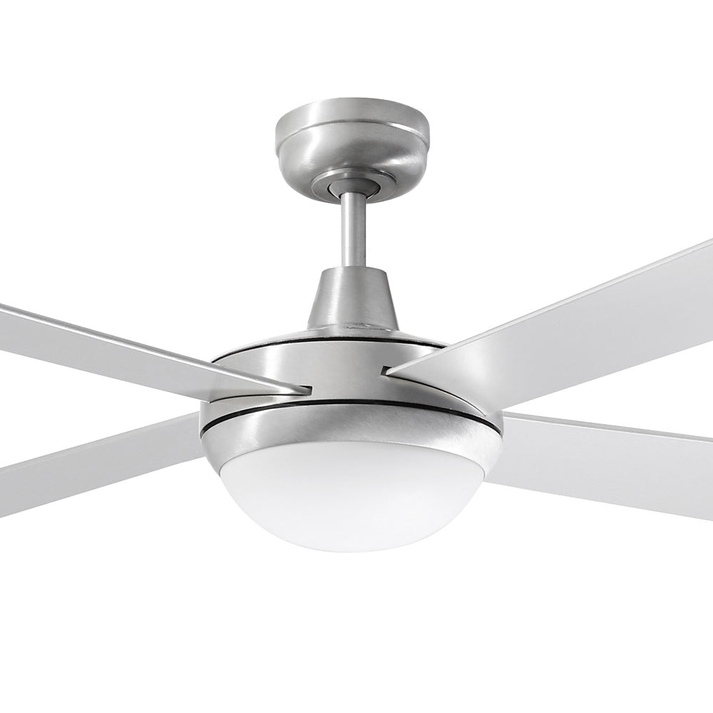 Lifestyle AC 52" Ceiling Fan With 24W Dimmable LED Brushed Aluminium / Tri-Colour - DLS1343B