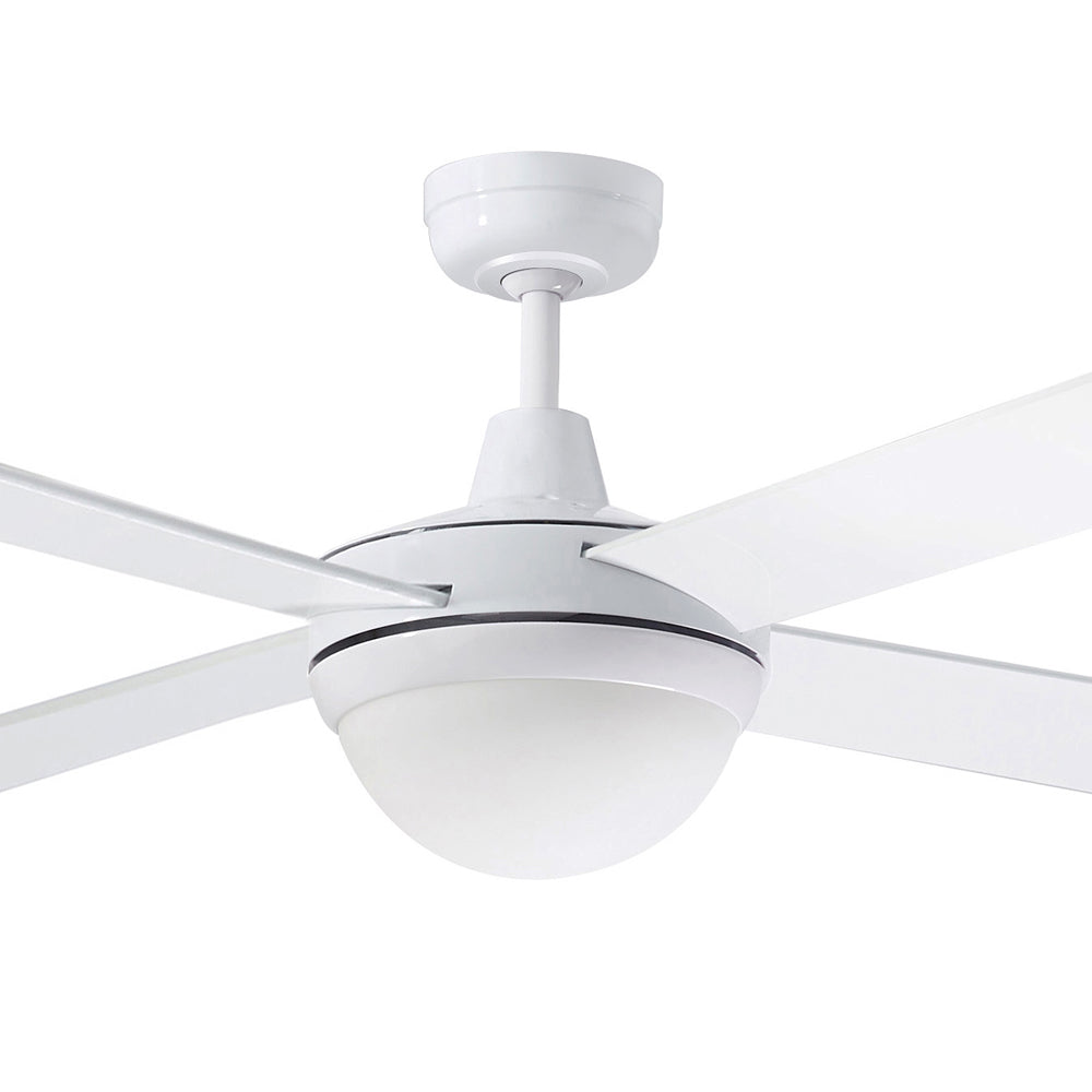 Lifestyle AC 52" Ceiling Fan With Twin E27 Light White - DLS1344W