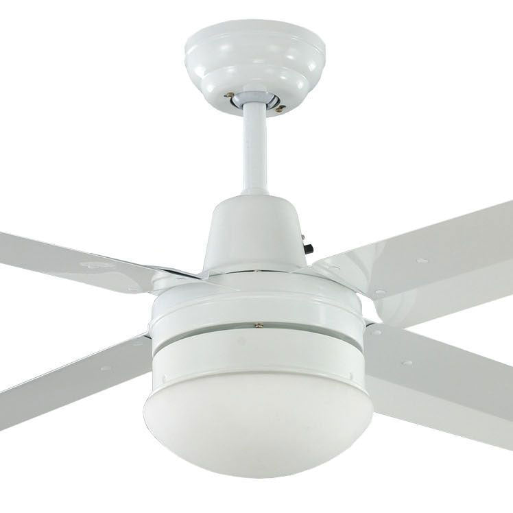 Precision AC 56" Ceiling Fan With Light Kit White - MPF140WH + PLKWH