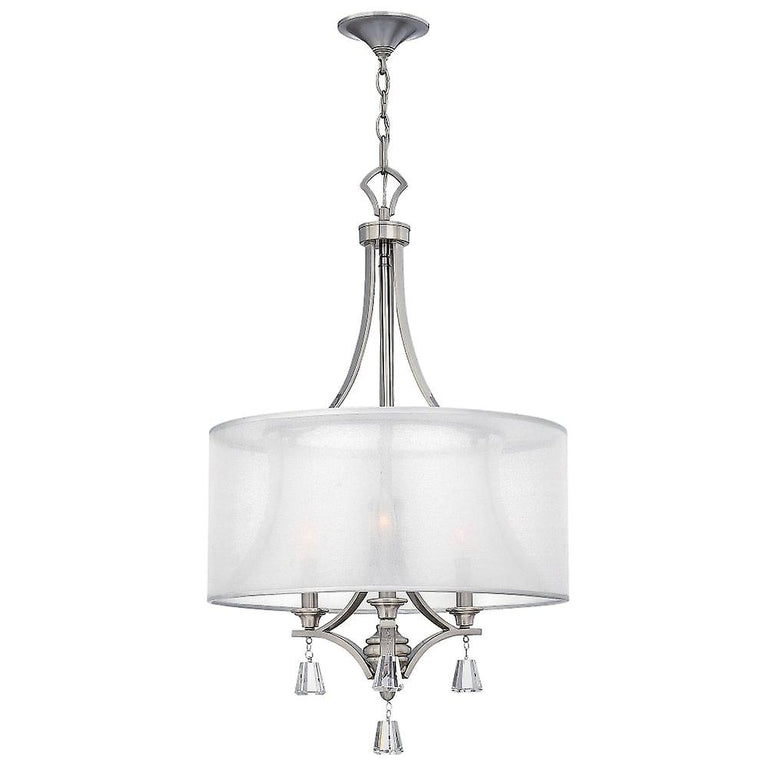 Mime 3 Light Chandelier Brushed Nickel - HK-MIME-3P