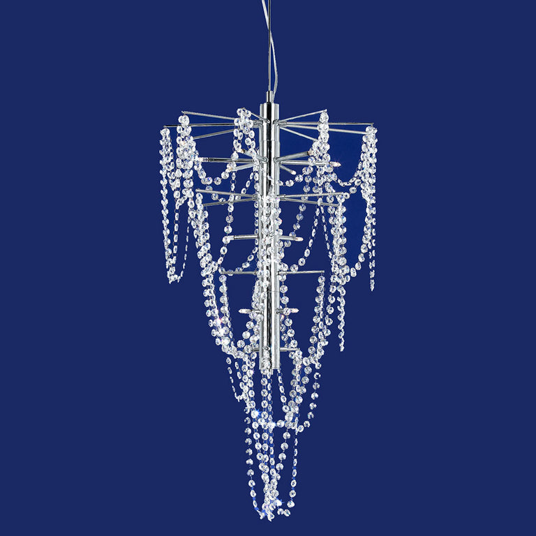 Miramar 12 Light Chandelier Chrome - Miramar PE12-CH