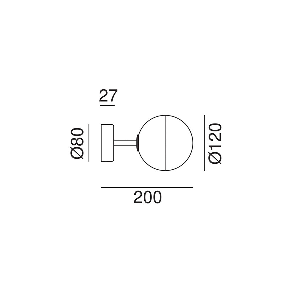 Molecola Wall Light Natural Brass - 275.03.ONT