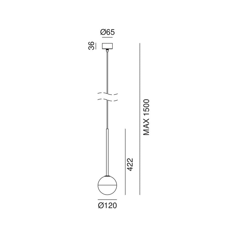 Molecola Small 1 Light Pendant - 275.05