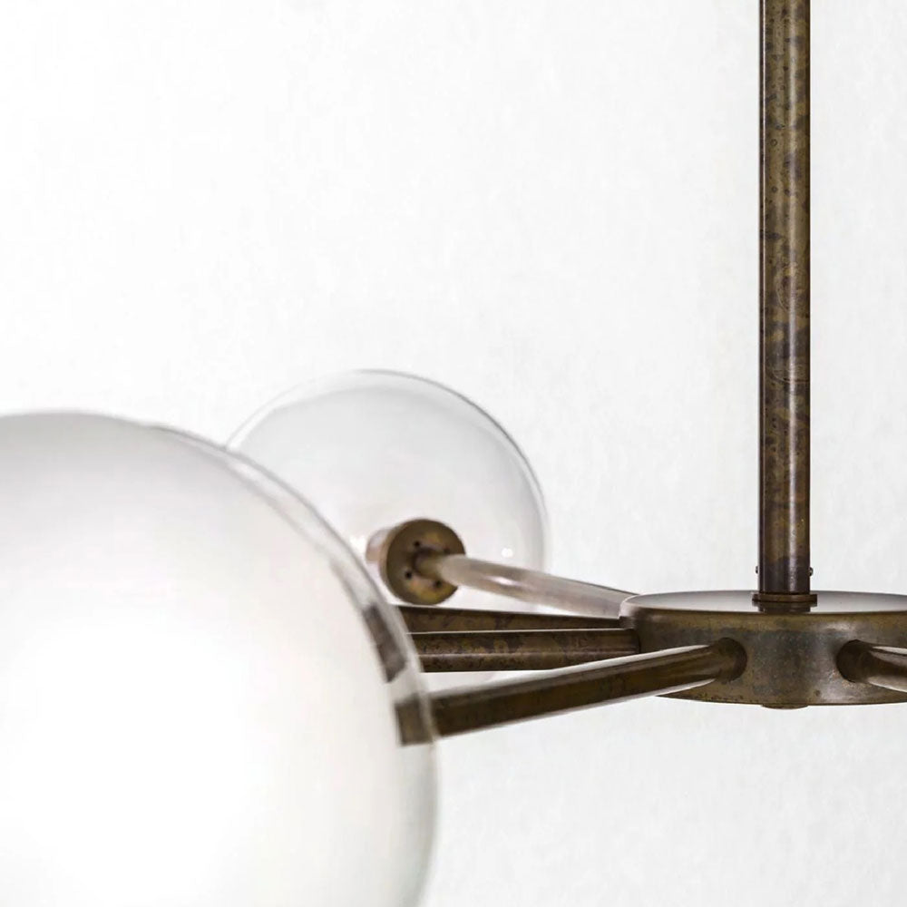 Molecola 8 Light Pendant Antique Brass - 275.08.OOT