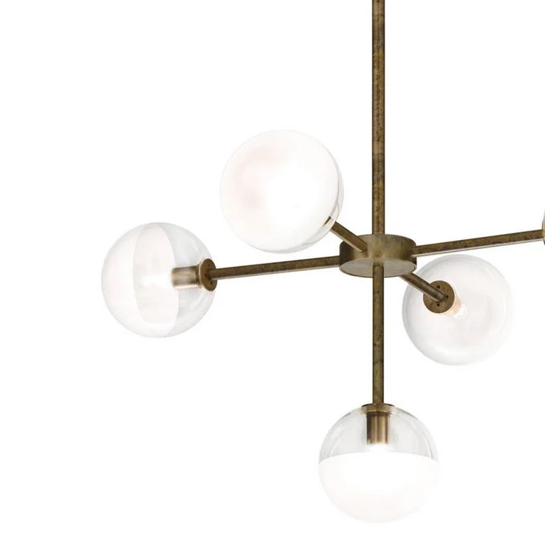 Molecola 5 Light Pendant Antique Brass - 275.09.OOT
