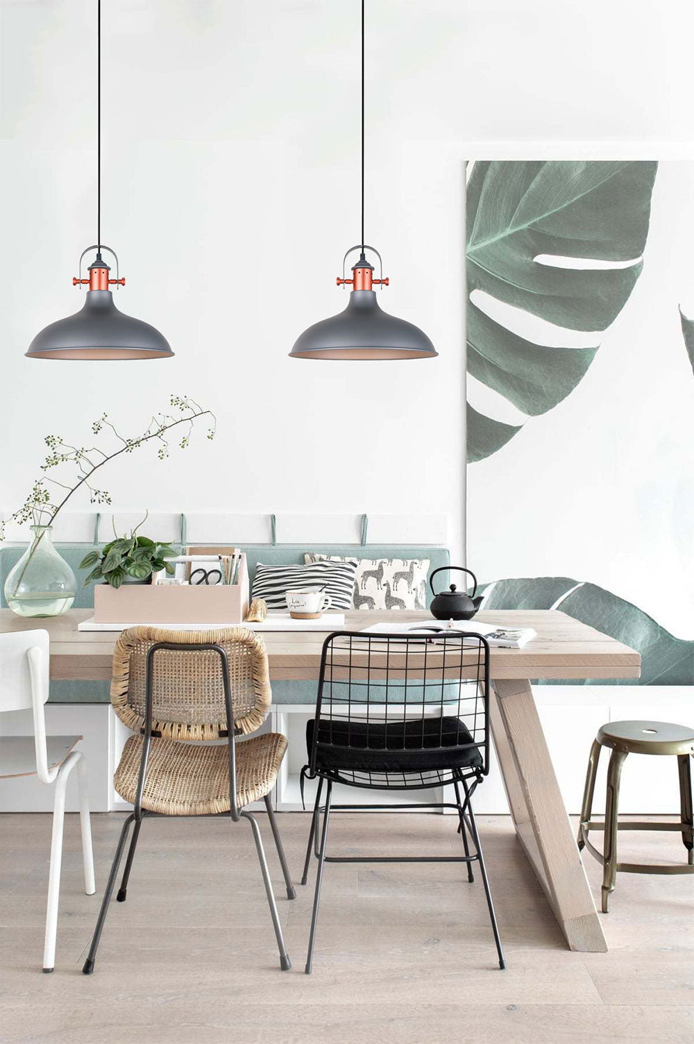 Dome Pendant Matt Grey - Narvik3