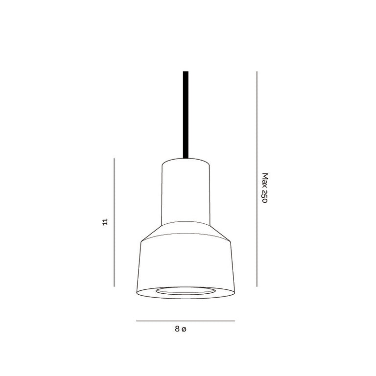 Neuron 3W LED Pendant Brass / Warm White - LUX.NEURON.3W.BRS