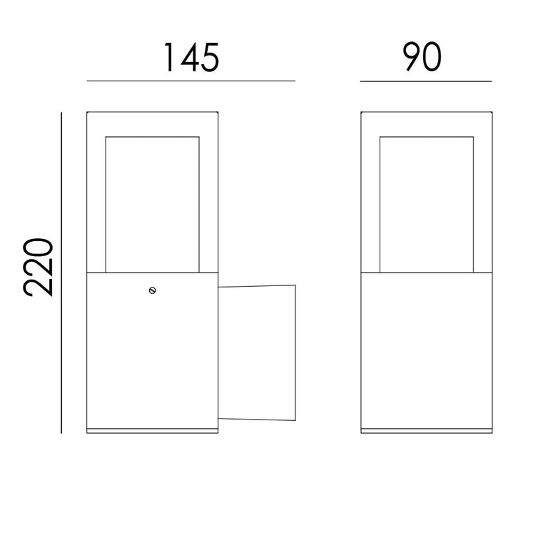 Arendal Mini Wall Light Black - NLYS.1250B