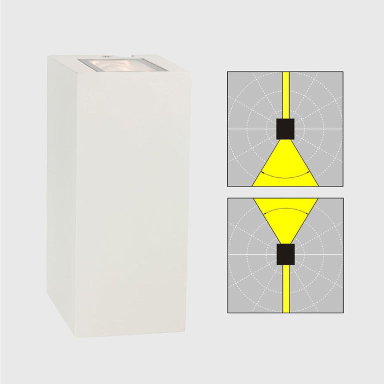 Lillehammer 7.3W LED Up / Down Wide / Narrow Wall Light White - NLYS.1580W