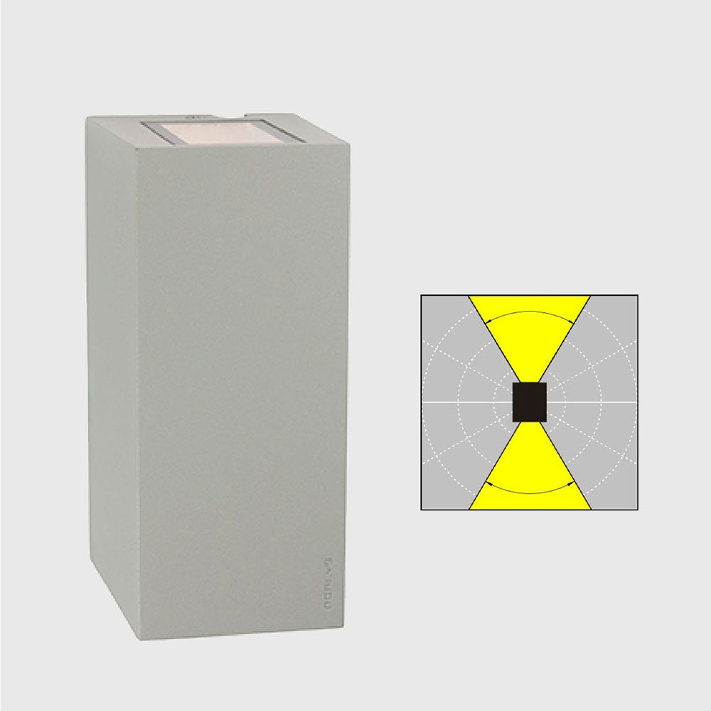 Lillehammer 8W LED Up / Down Wide / Wide Wall Light Aluminium - NLYS.1581AL