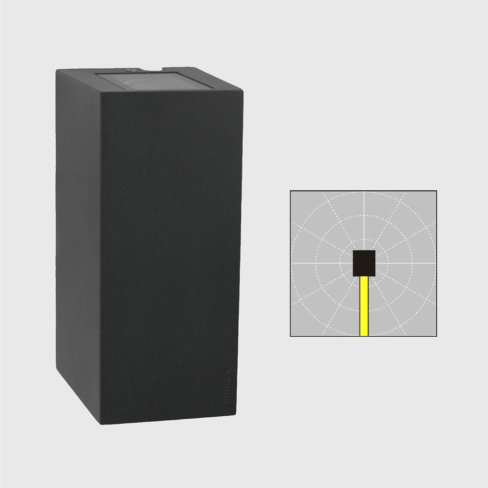 Lillehammer 4W LED Narrow Down Wall Light Black - NLYS.1584B