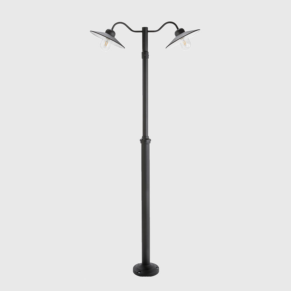 Karlstad 2 Light Post Light Black - NLYS.2032B