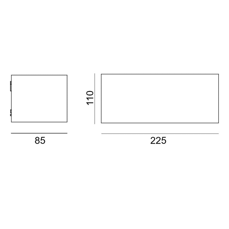 Asker LED Up & Down Wall Light White - NLYS.5102W