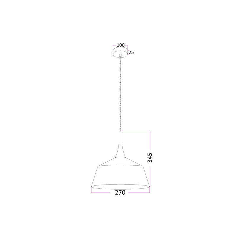 Modern Small Pendant White - NORDIC1