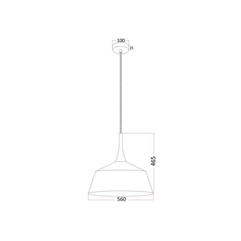 Modern Large Pendant White - Nordic5