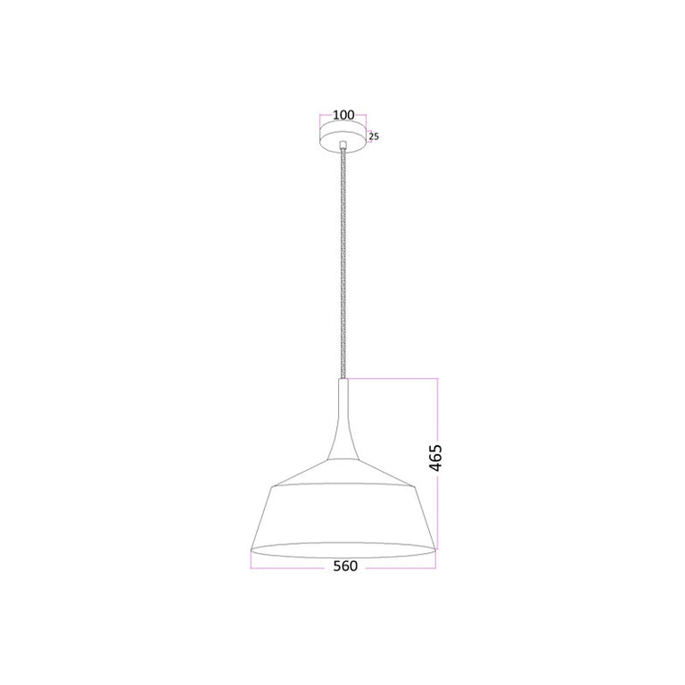 Modern Large Pendant White - Nordic5
