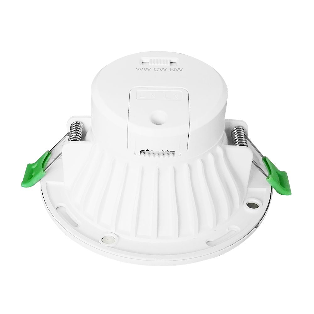 Nova 10W Dimmable LED Downlight Satin Chrome / Tri-Colour - NOVADLUX01A