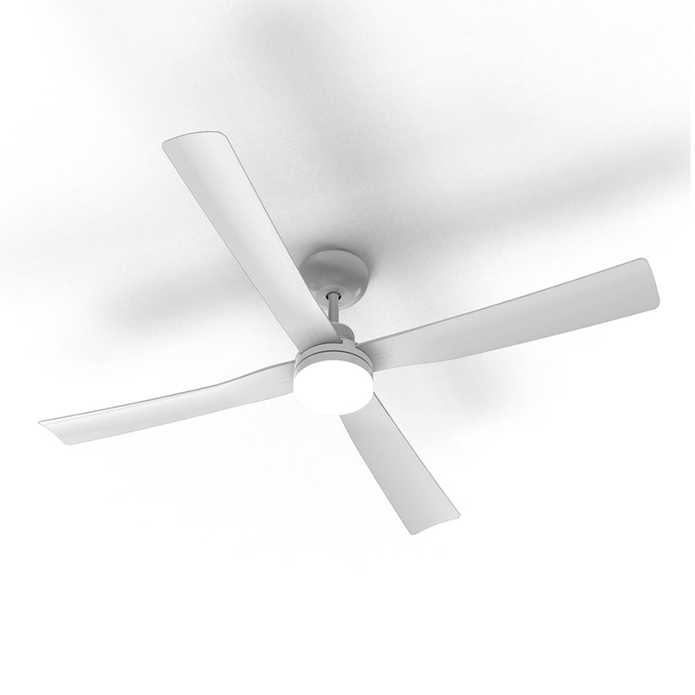 Vanuatu 52" DC 4 Blade Ceiling Fan With LED Light White - VANUATU/52/LT/WH