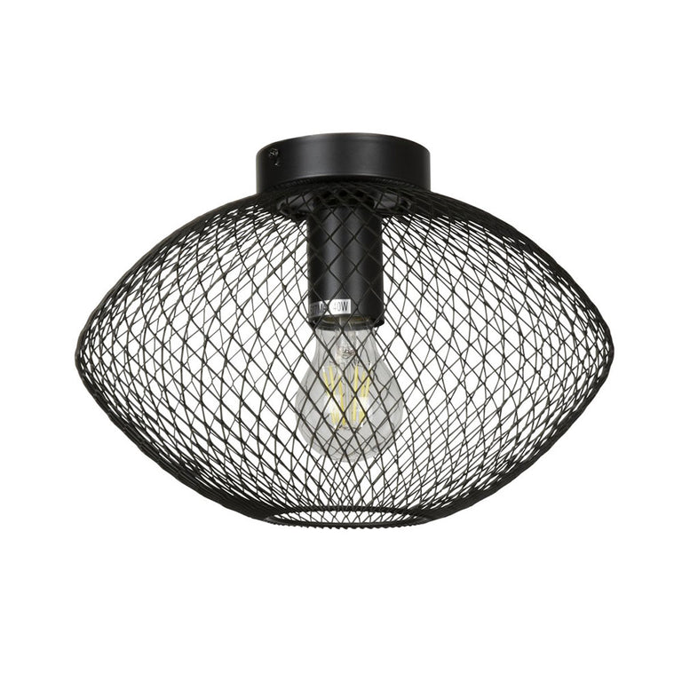 Mesh Industrial Style DIY Shade Black - NATALYA-1L Black