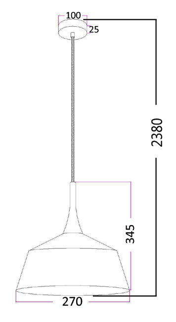 Modern Small Pendant Black - Nordic2