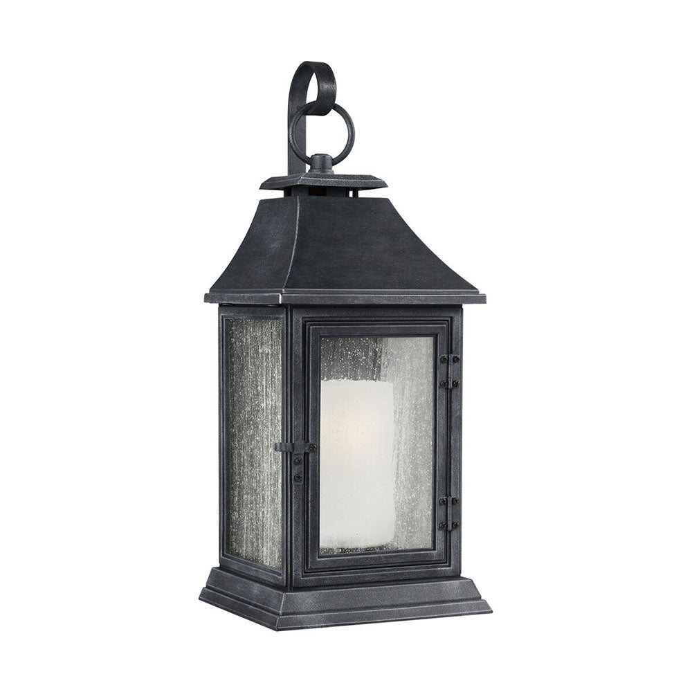 Sean Lavin Shepherd Outdoor Small Wall Lantern Dark Weathered Zinc
