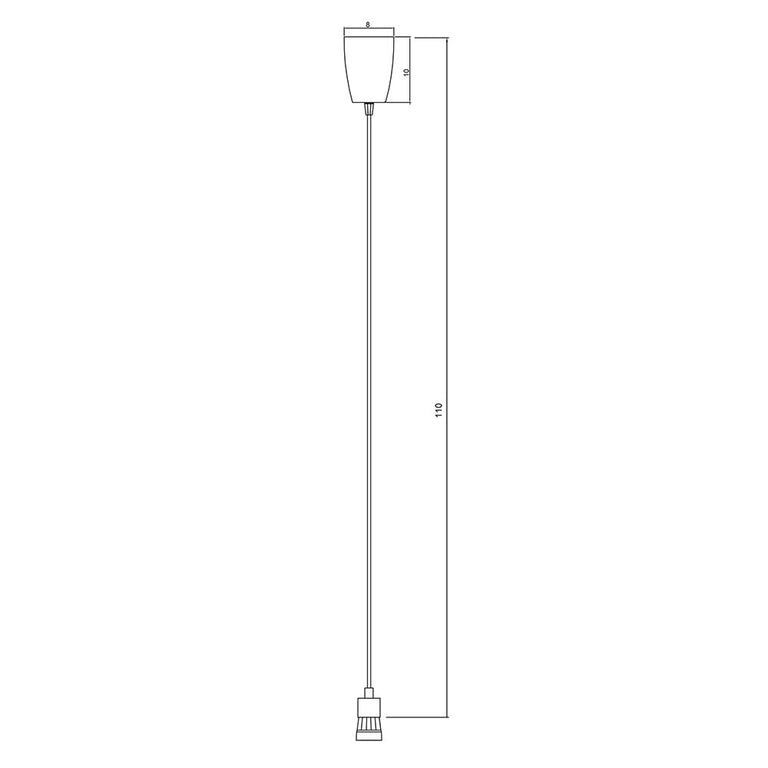 Peg 1 Meter DIY Suspension White - OL2010/100WH