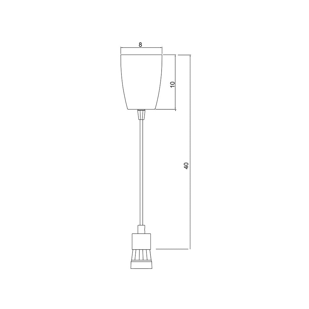 Peg 300mm DIY Suspension White - OL2010/30WH