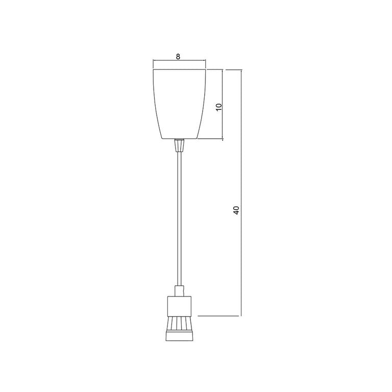 Peg 300mm DIY Suspension Black - OL2010/30BK