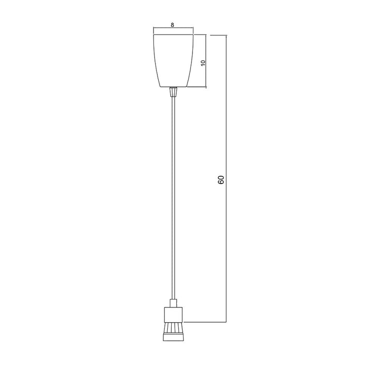 Peg 500mm DIY Suspension Black - OL2010/50BK