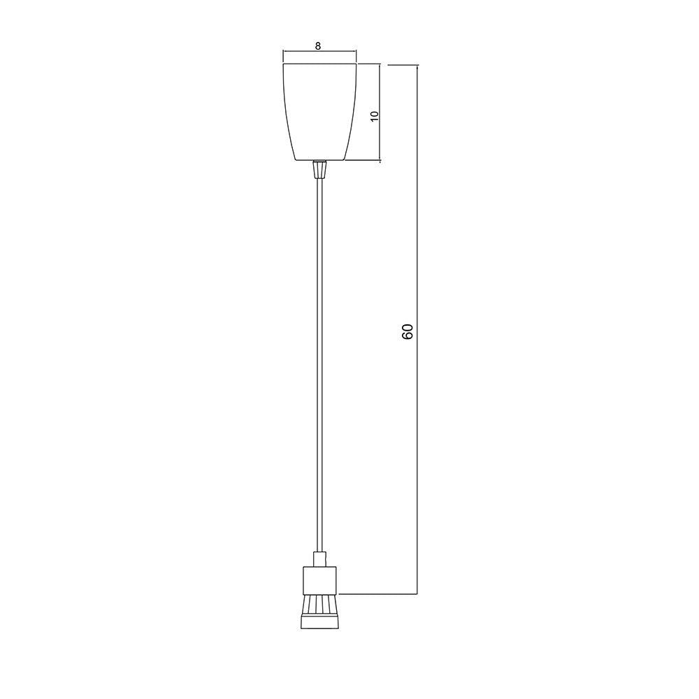 Peg 500mm DIY Suspension White - OL2010/50WH