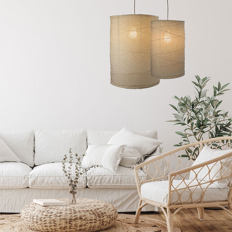 Boheme 450mm Flax Linen Shade Only - OL2245/45FX