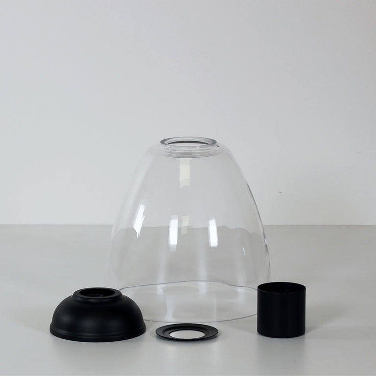 Warwick Clear Glass DIY Black - OL2258BK