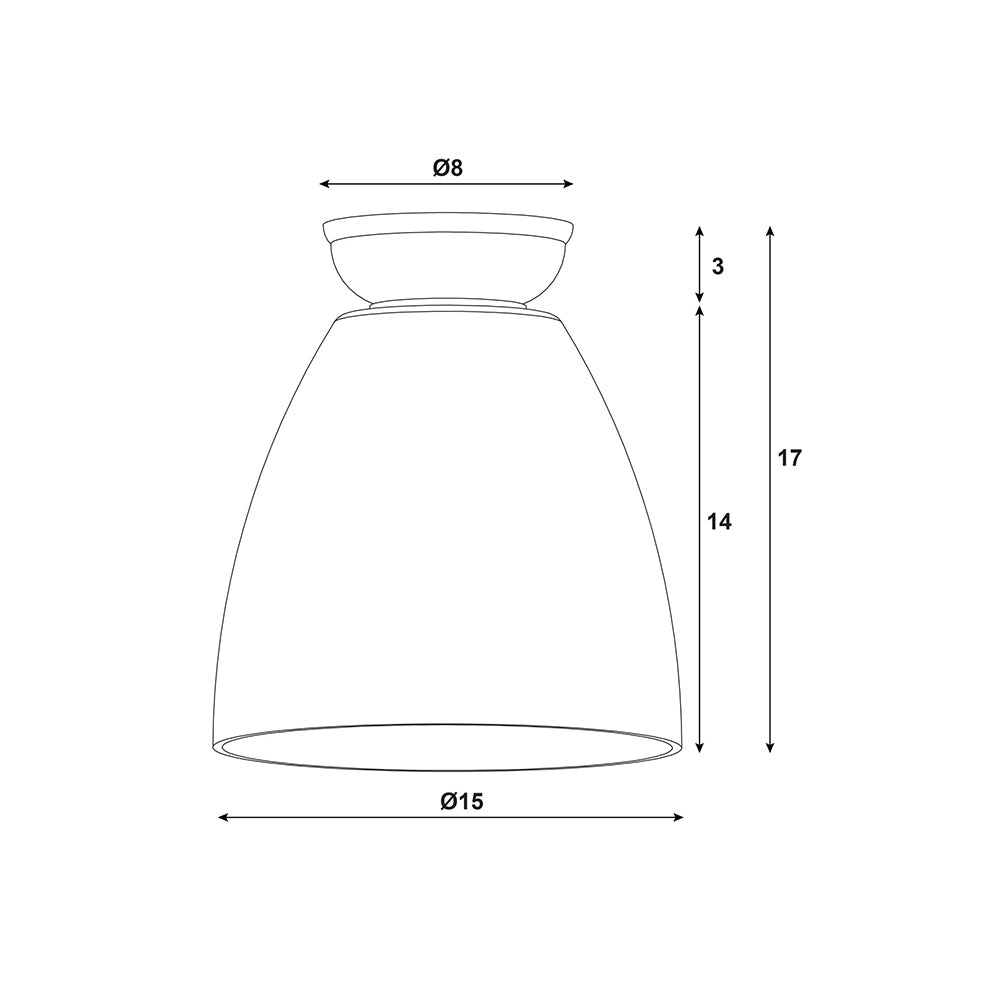 Warwick Clear Glass DIY Black - OL2258BK