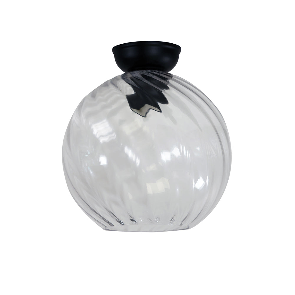 Twist.20 Textured Clear Glass DIY Black - OL2262BK