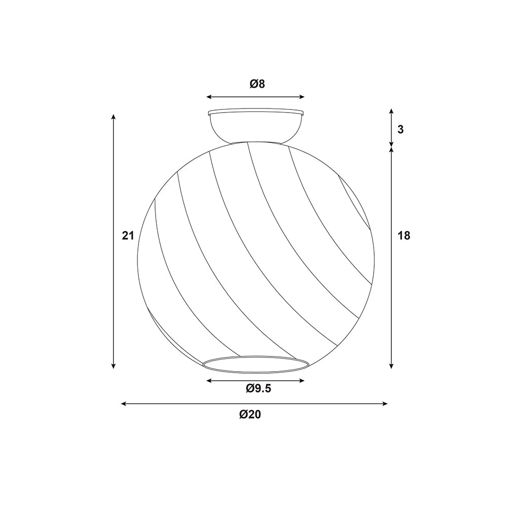 Twist.20 Textured Clear Glass DIY Black - OL2262BK