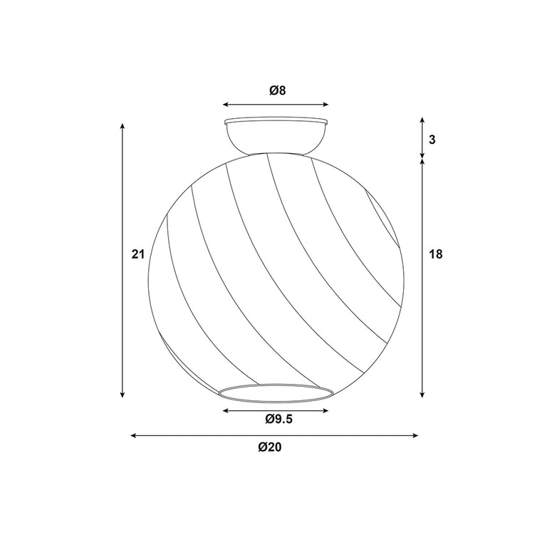 Twist.20 Textured Clear Glass DIY Black - OL2262BK