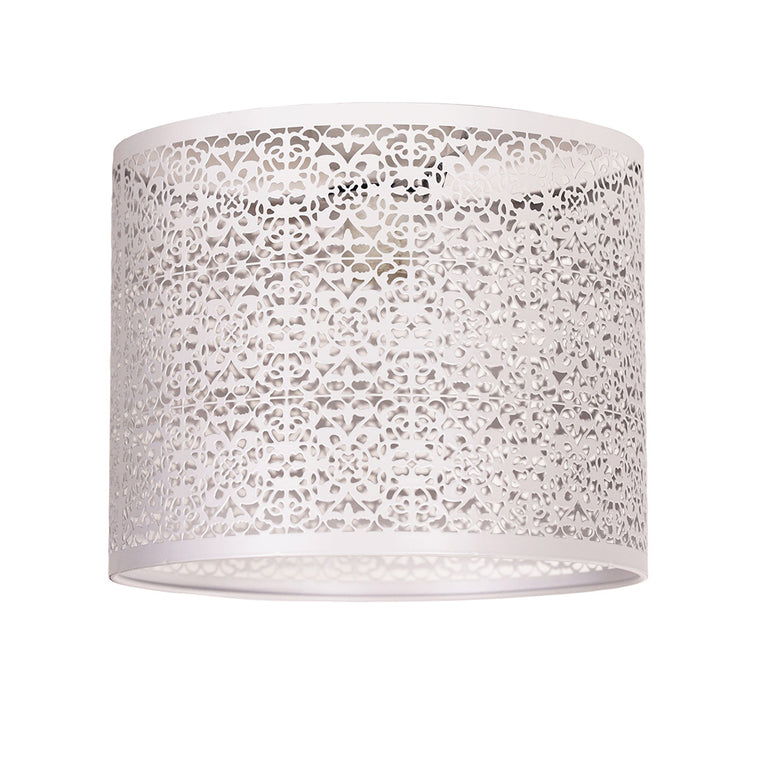 Bursa Laser Cut Metal Shade White - OL2267WH