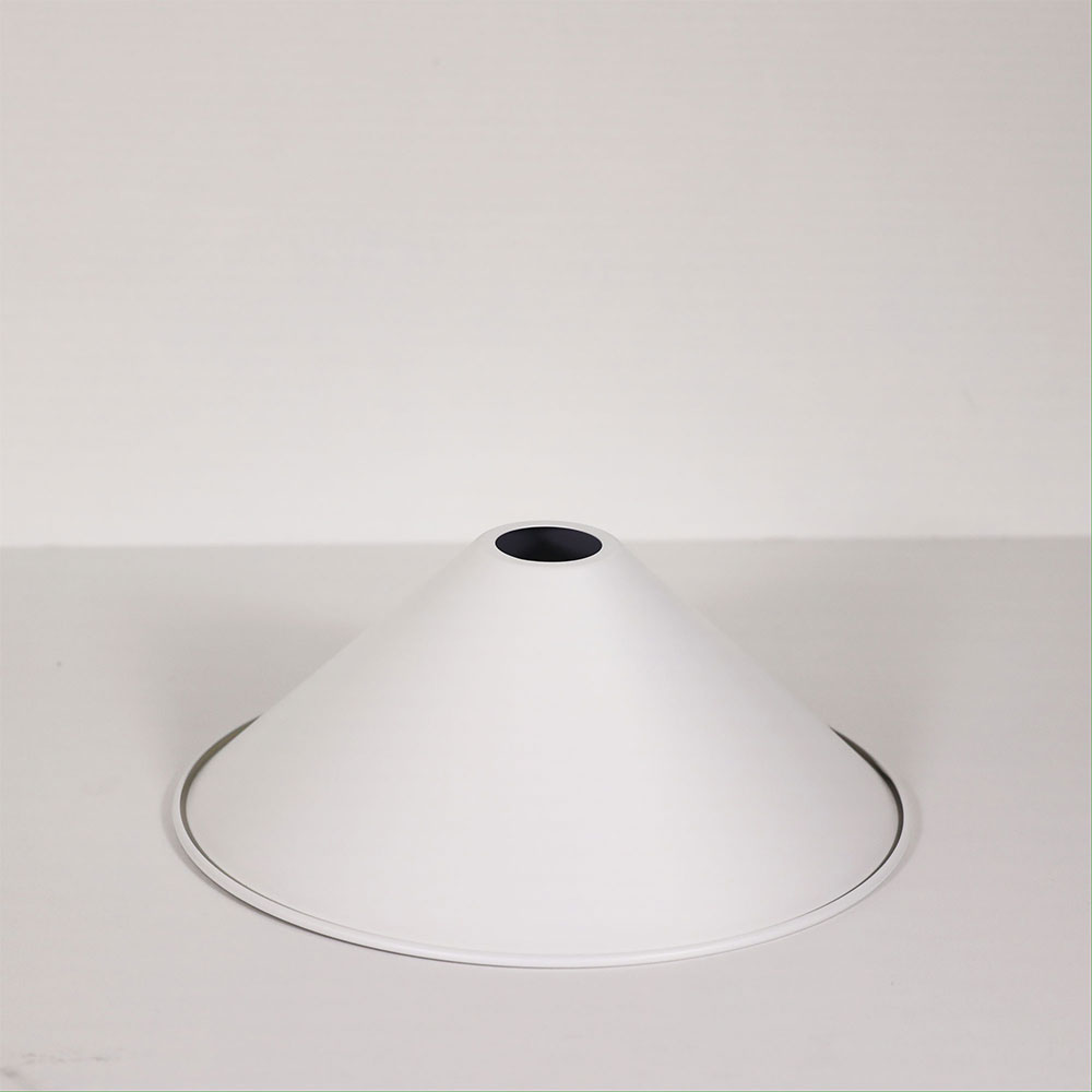 Victoriana 300mm Industrial Metal Shade Matt White - OL2270/30WH