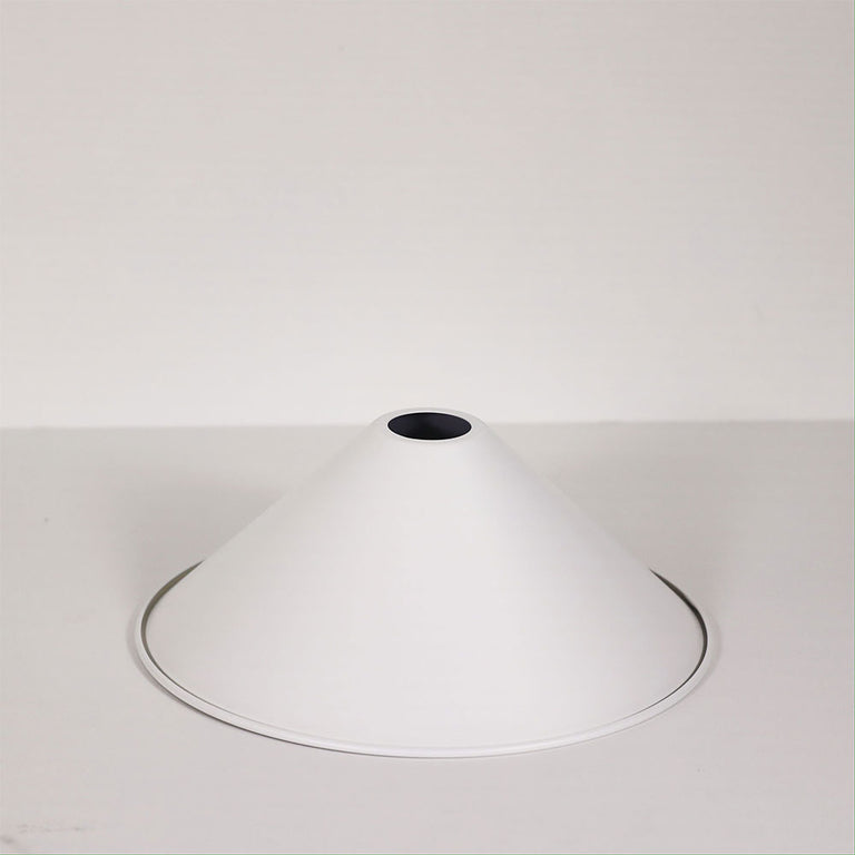 Victoriana 300mm Industrial Metal Shade Matt White - OL2270/30WH